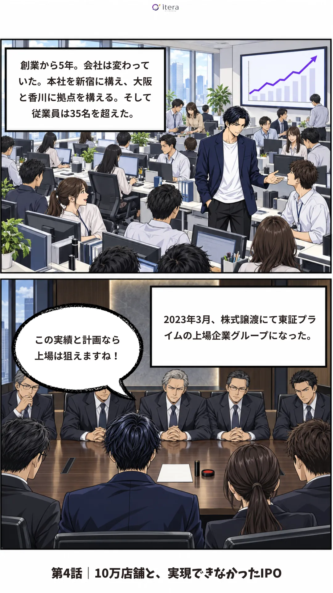 漫画「Itera 創業物語」13ページ目